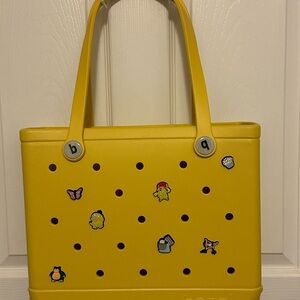 BOGG BAG Yellow Tote with Fun Accents